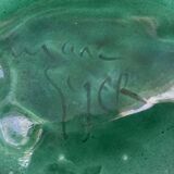 Empty pocket, slip dish in the shape of a leaf by Marc Giger