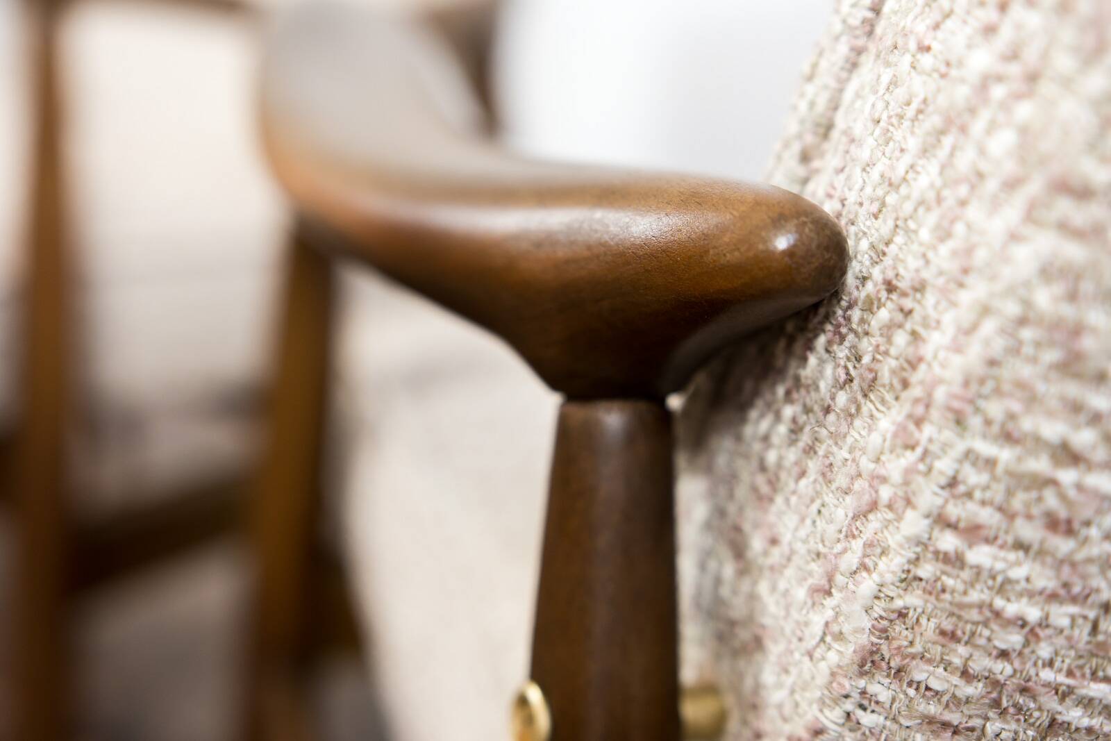 Pair of GFM-87 armchairs by Juliusz Kędziorek, GFM, Poland, 1960s