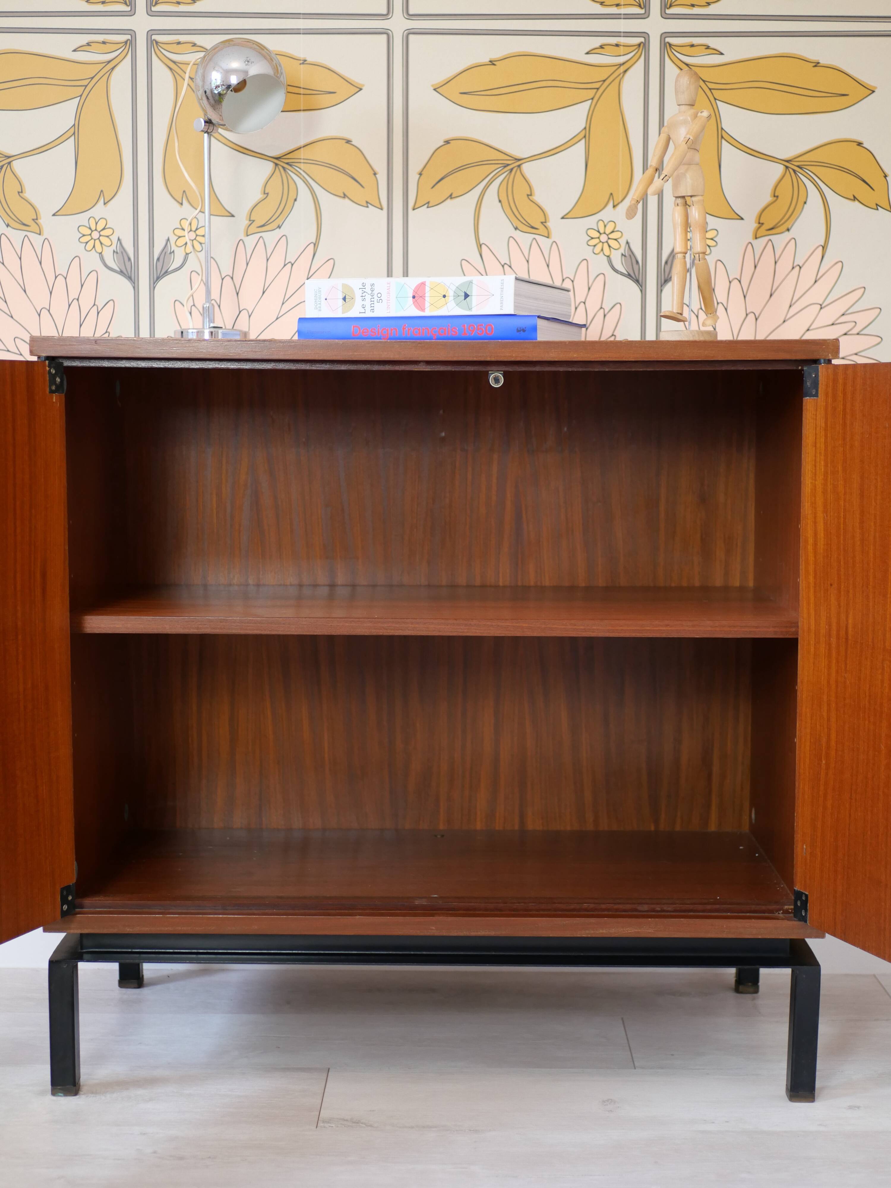 Modernist buffet by Marcel Gascoin from the 1950s - Alvéole collection