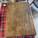 Carved wood table