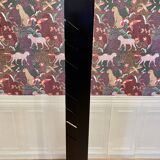 Black steel floor lamp