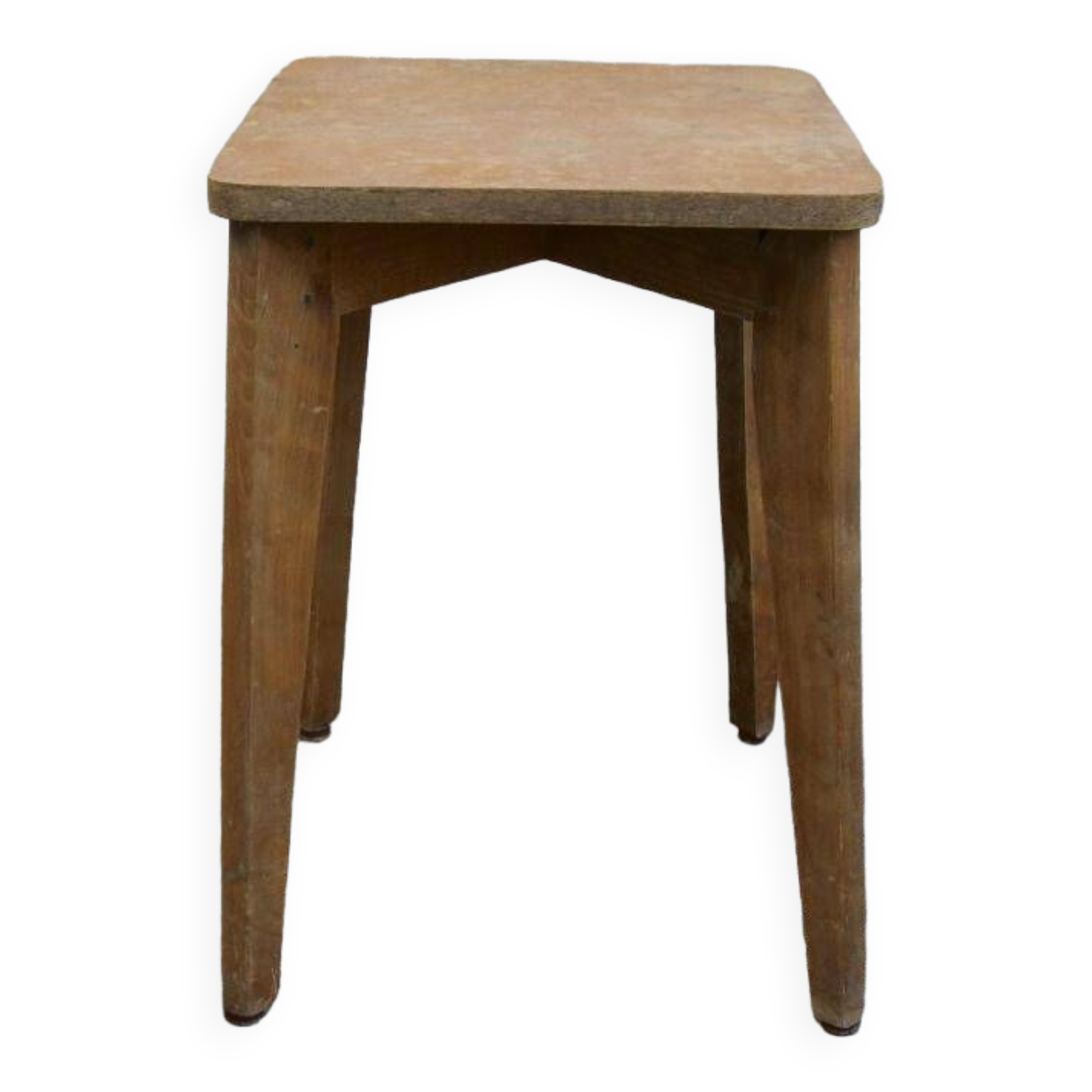 Vintage stool with compass feet