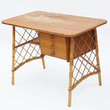 Vintage wicker desk