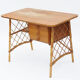 Bureau vintage en osier