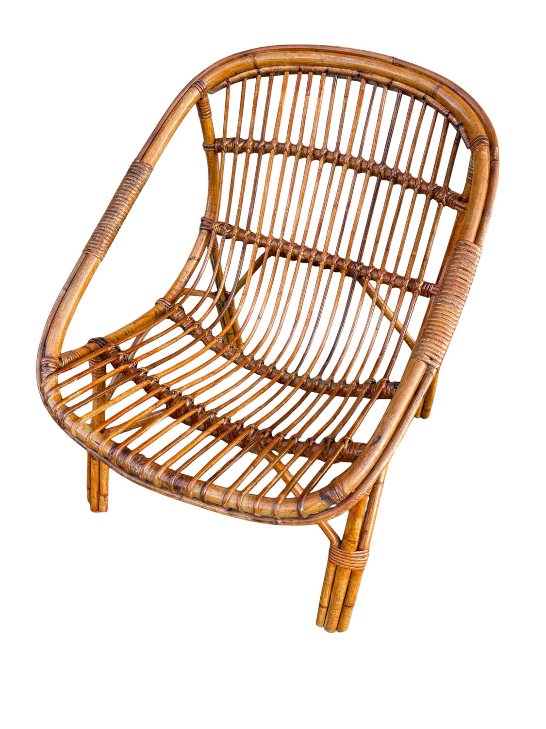 1960s Rattan Armchairs from France