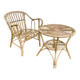 Rattan table and chair set