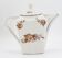 Lot teapot and sugar flowers in ancient ceramic