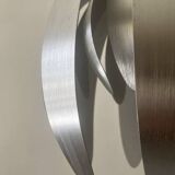 Brushed metal flower pendant light, 1970 design