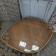 Table basse rotin et verre