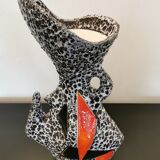 Vase design géométrique signé Le Vaucour Vallauris