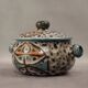 A meerschaum ceramic bonbonnière attributed to Marius Bessone