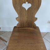 Pair of Alsatian oak chairs