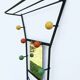 Vintage wall coat rack design 1950/1960 by Roger Feraud