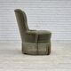 1970s, Danish armchair, green furniture velour.
