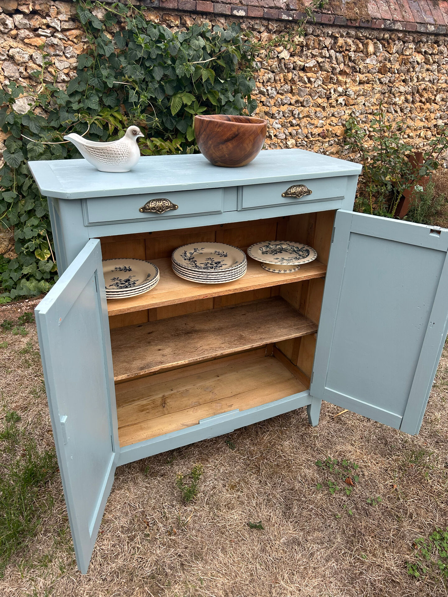 Buffet parisien vintage bleu 