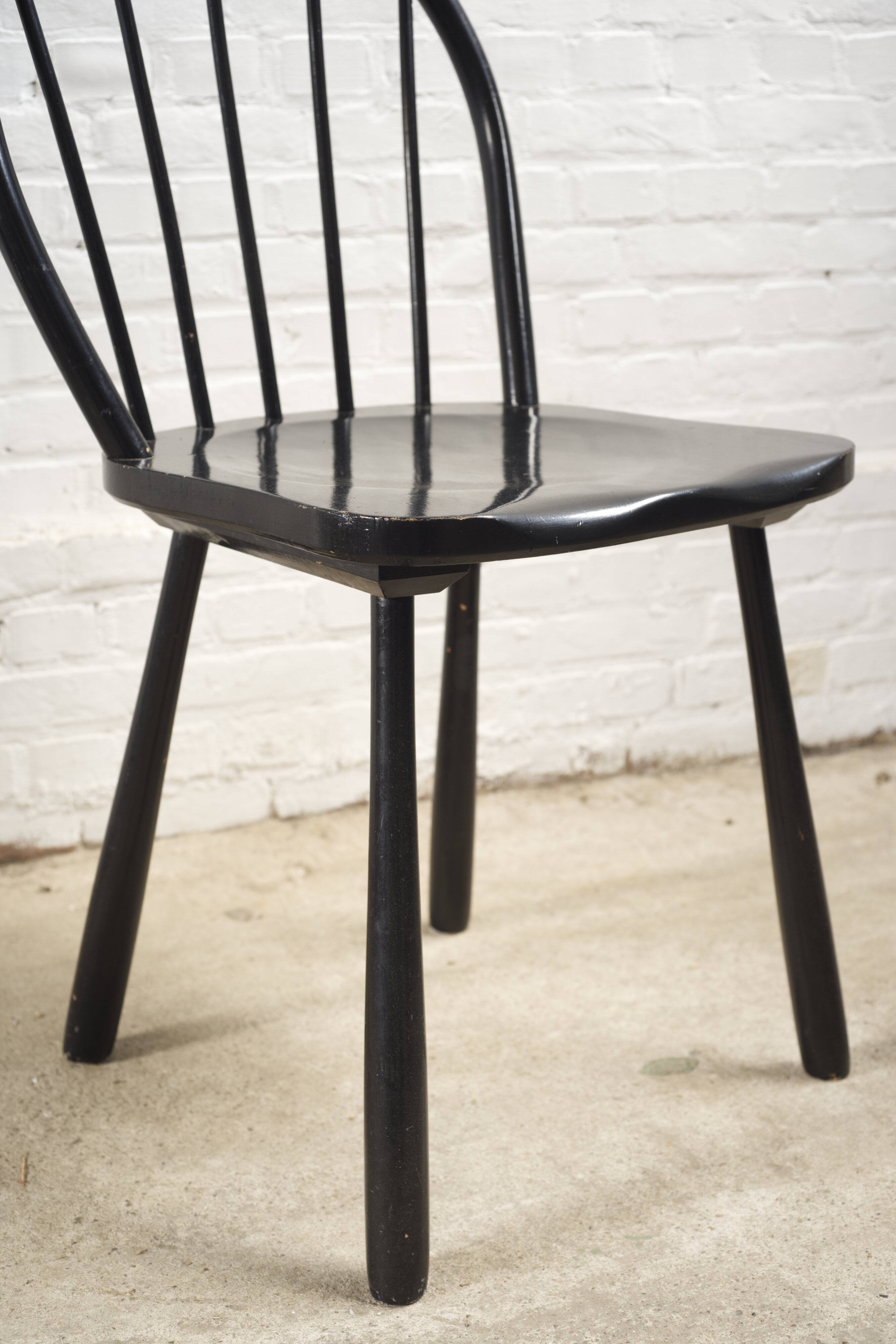 6x 'Windsor' dining chairs by Jørgen Anker Heegaard, Fritz Hansen, 1940