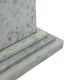 Pair of Art Deco style columns, in white marble, 20th century