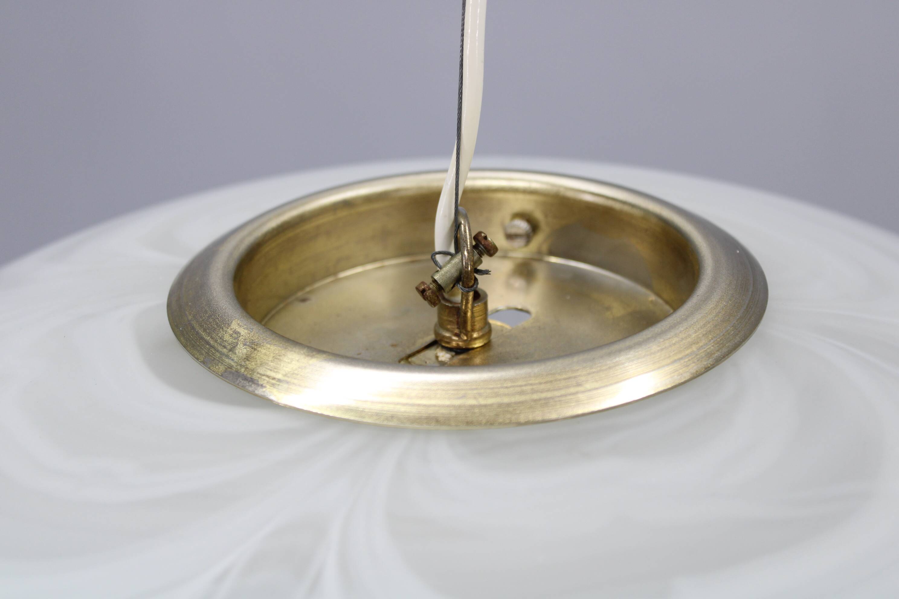 1970s Glass Pendant, Italy