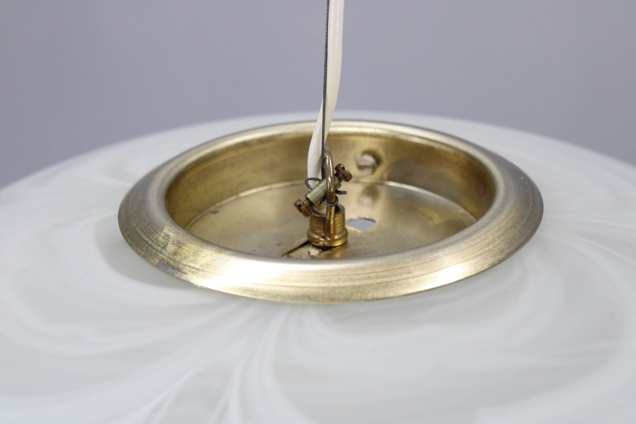 Suspension en verre des années 1970, Italie