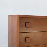 Danish teak chest of drawers from Domino Møbler, 1960s