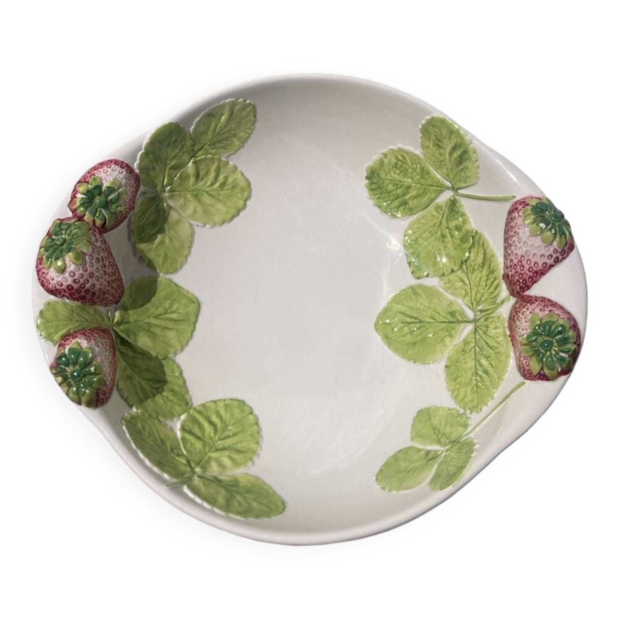 Ceramic fruit slip salad bowl