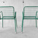 Pair of chairs EMU model Rio green