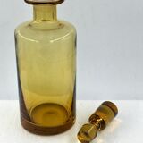 Amber blown glass decanter