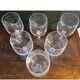 Mikasa wine glasses model Matignon, in clear engraved crystal.