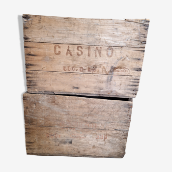 Casino wooden crates