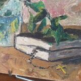 Lilac painting signed