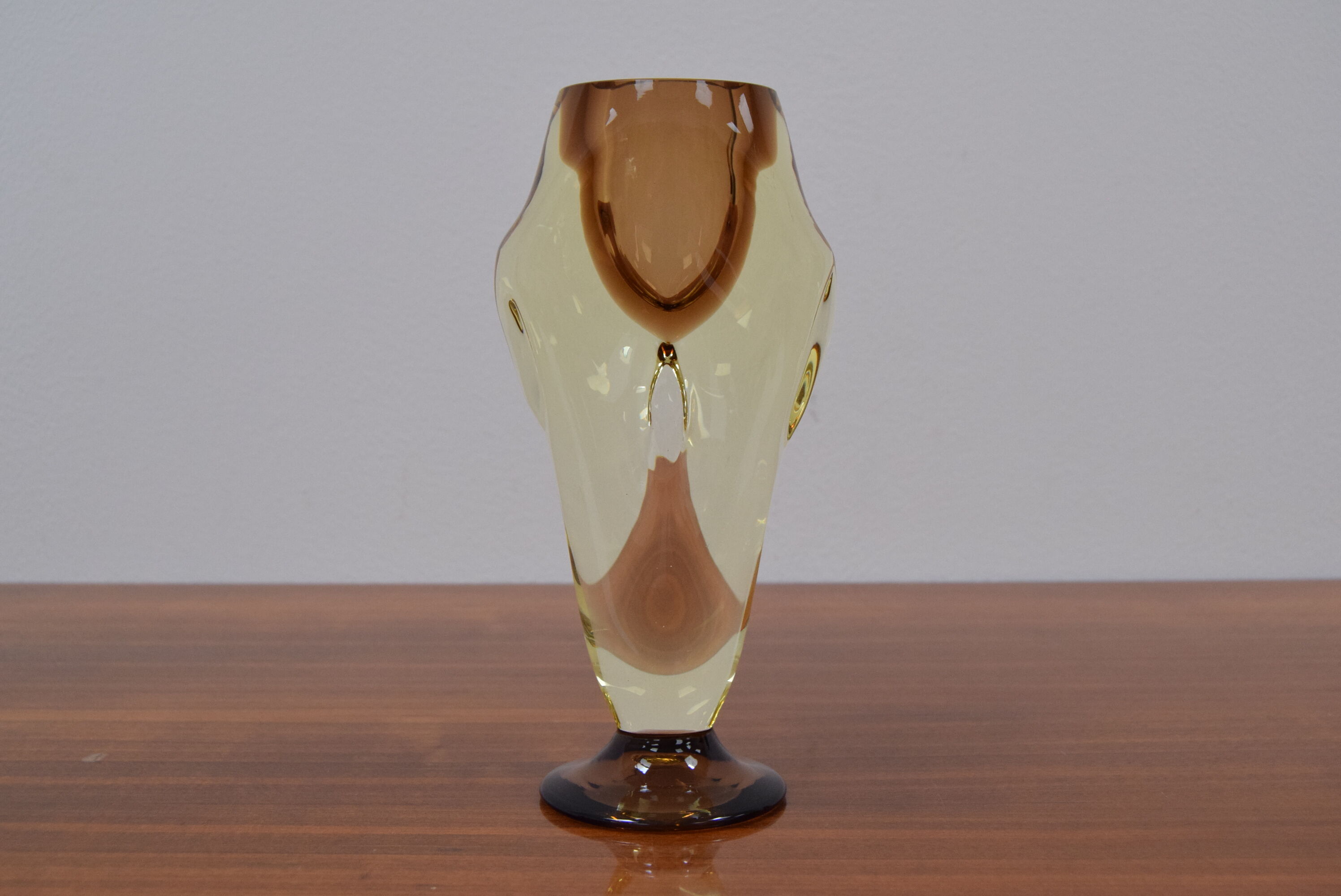 Mid-century Art Glass Vase,Chribska,1960's.