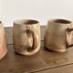 Vintage complete stoneware service – 6 mugs & jug Vallauris