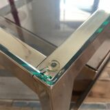 Table Basse « G » par Belgo Chrom plaqué Or 23kt