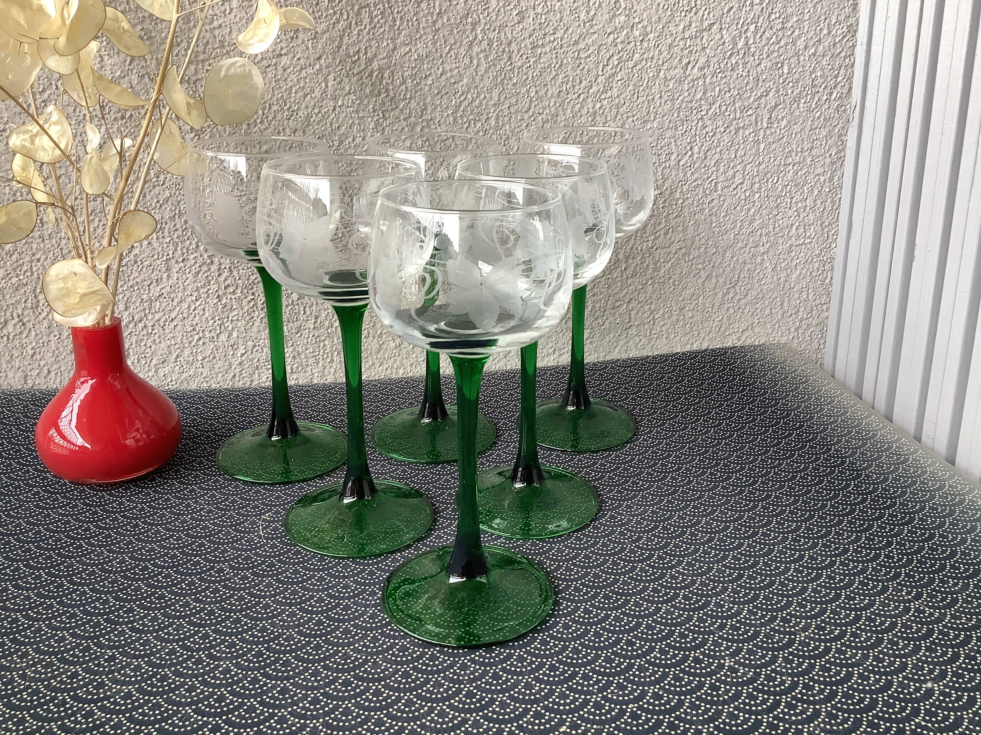 Chiseled French Roemer Alsace glasses - Bistro white wine glasses