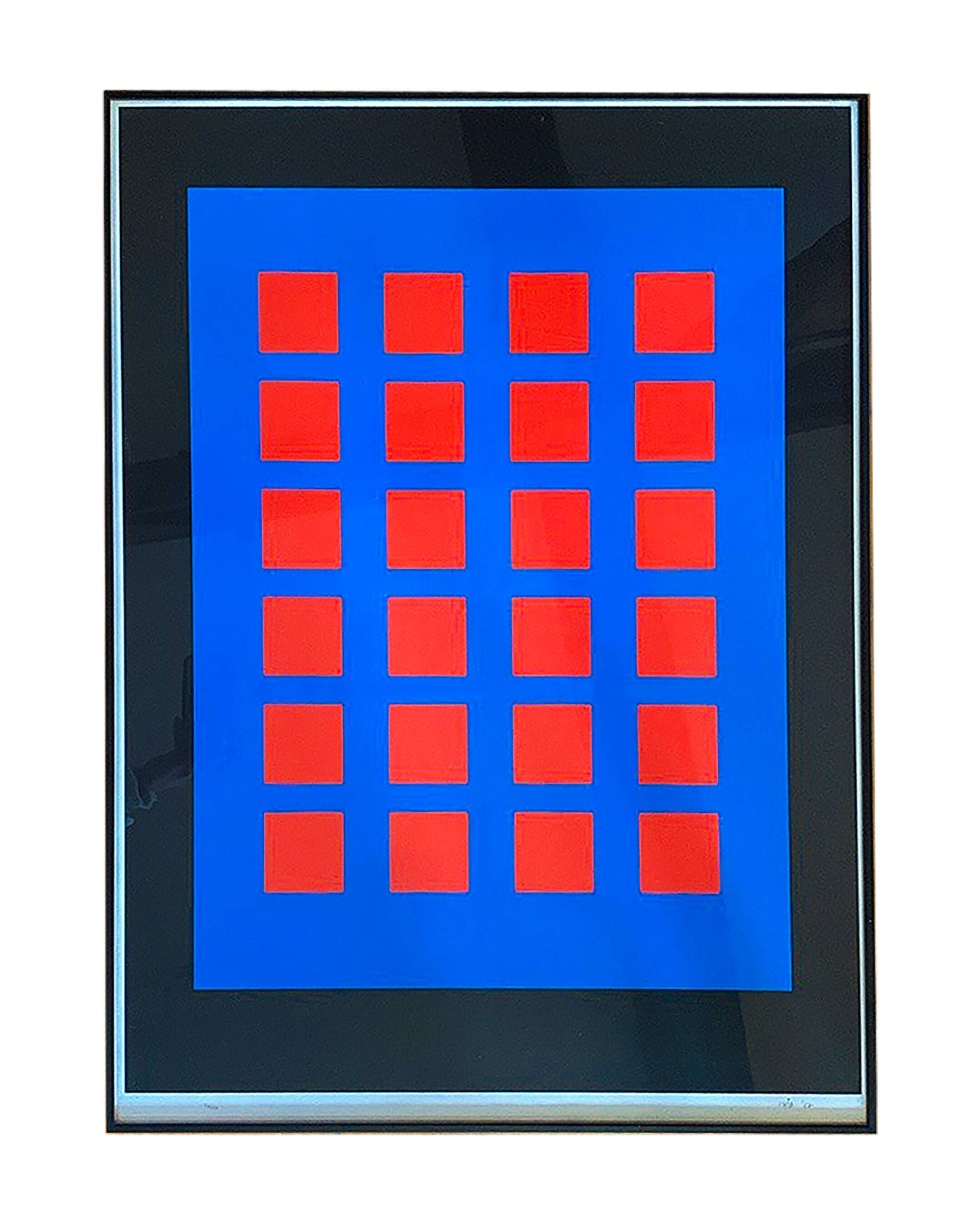 Original screenprint numbered and signed isia leviant, magic chips, 1987