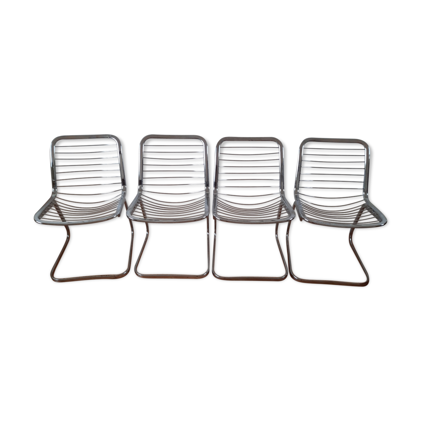 Lot of 4 Italian chairs, 70