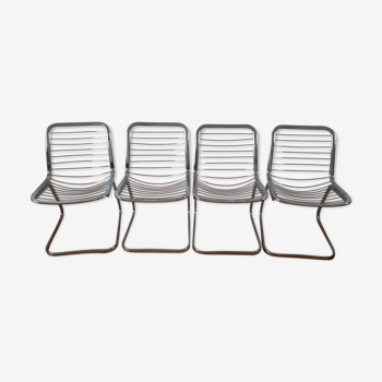 Lot de 4 chaises italiennes années 70