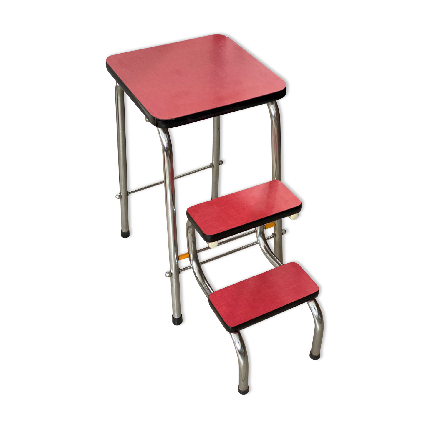 Stool stepladder formica vintage