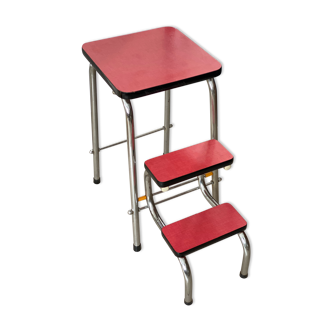 Stool stepladder formica vintage