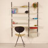 Pilastro Wall System by Tjerk Reijenga with Desk and Magazine Holder, 1960s