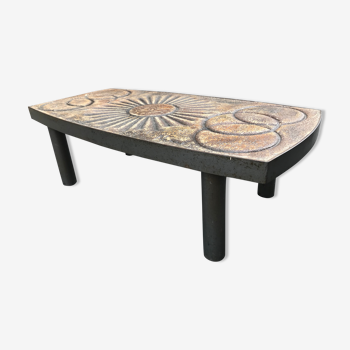 Coffee table by Francois Chaty for Vallauris