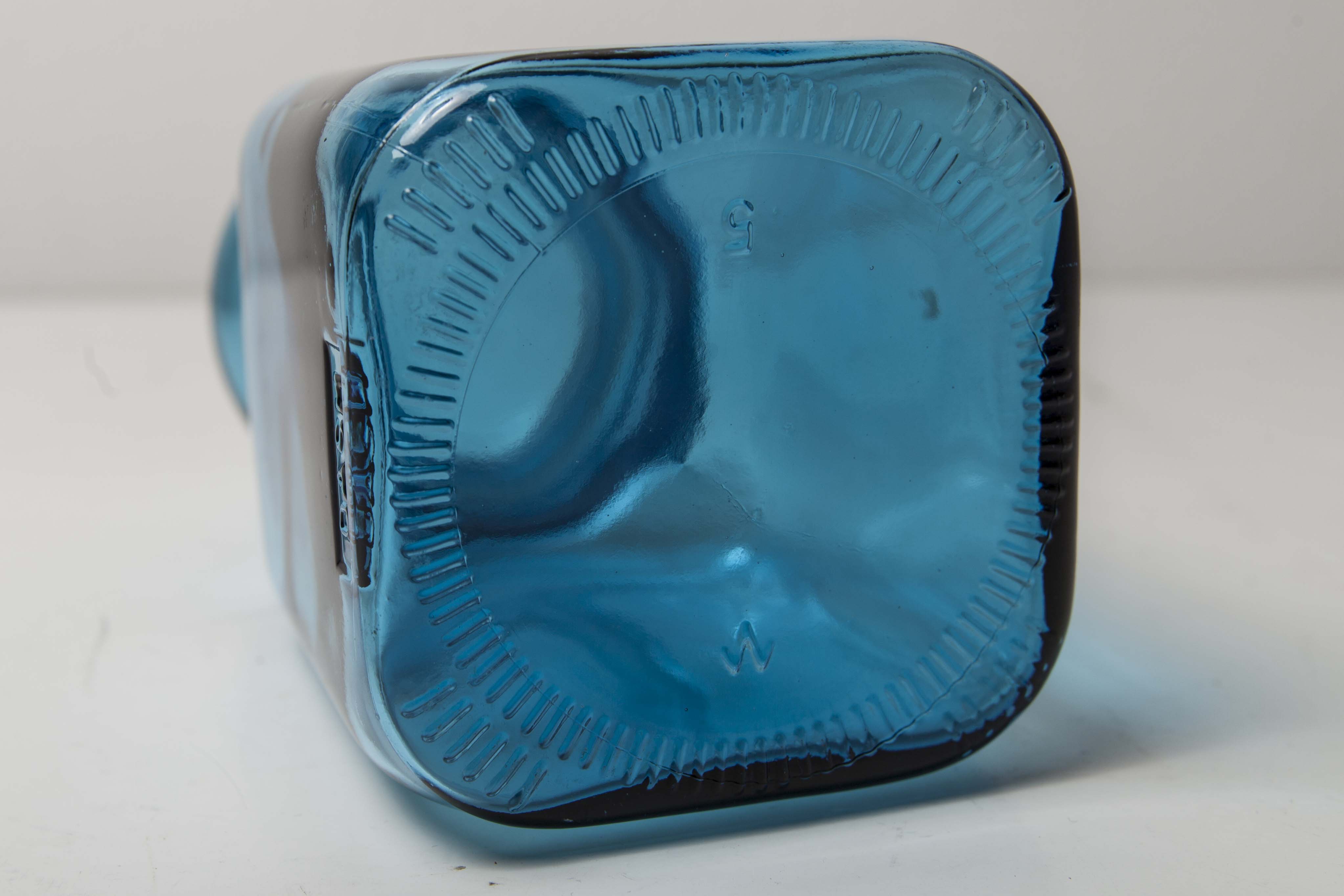 Jar of pharmacy blue