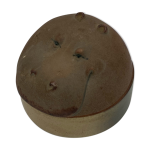 Boîte en céramique hippopotame