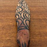 Vintage Australian Aboriginal Art Carved Wooden Animal Figurines, Set of 2