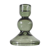 Tinted glass design candlestick