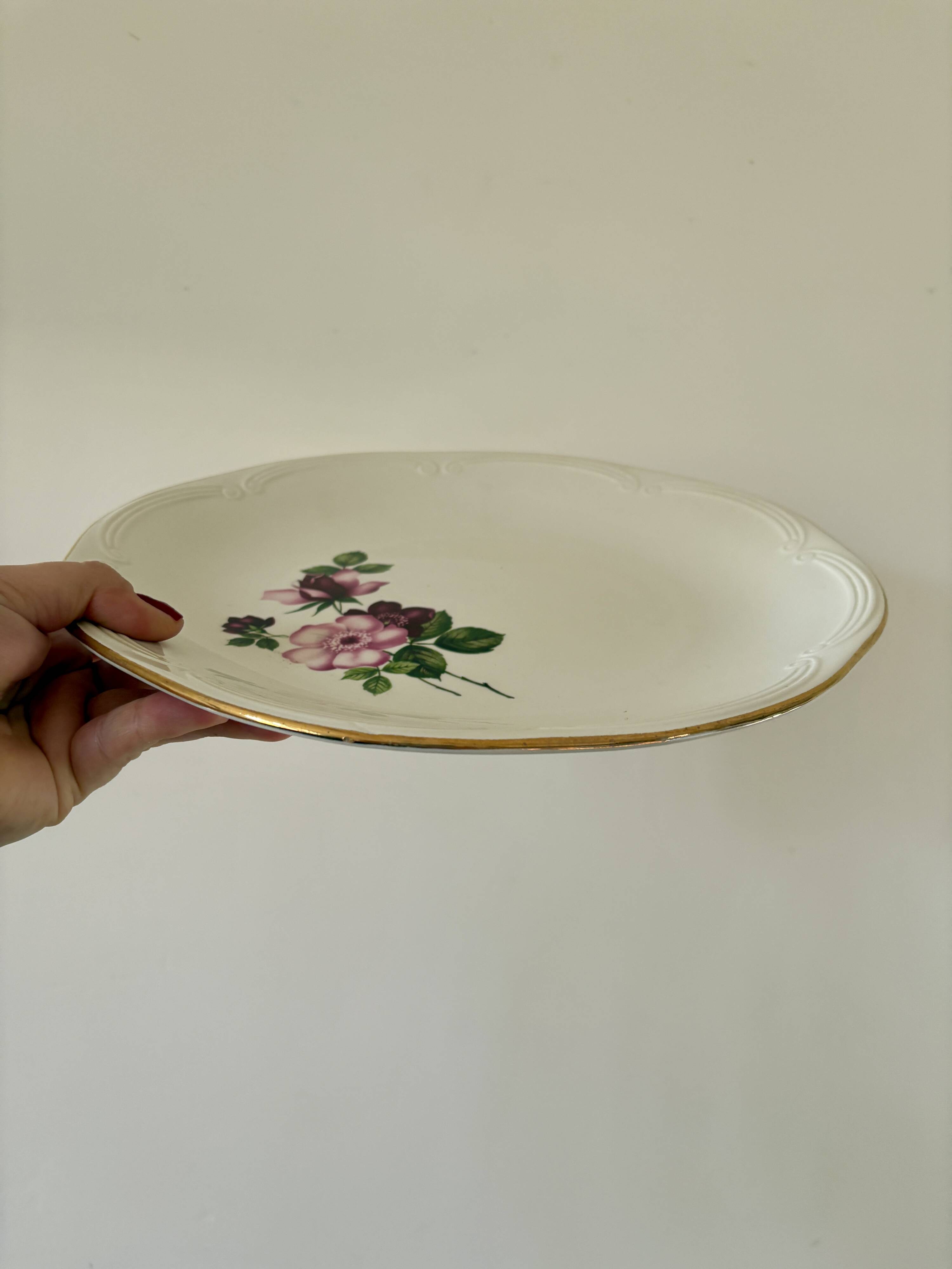 Set of 2 vintage round dishes - Chinon de Gien model