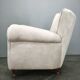 Italian Lounge Armchair in Beech Wood, Newly Upholstered, 1950s