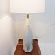 Large porcelain table lamp - 1980s
