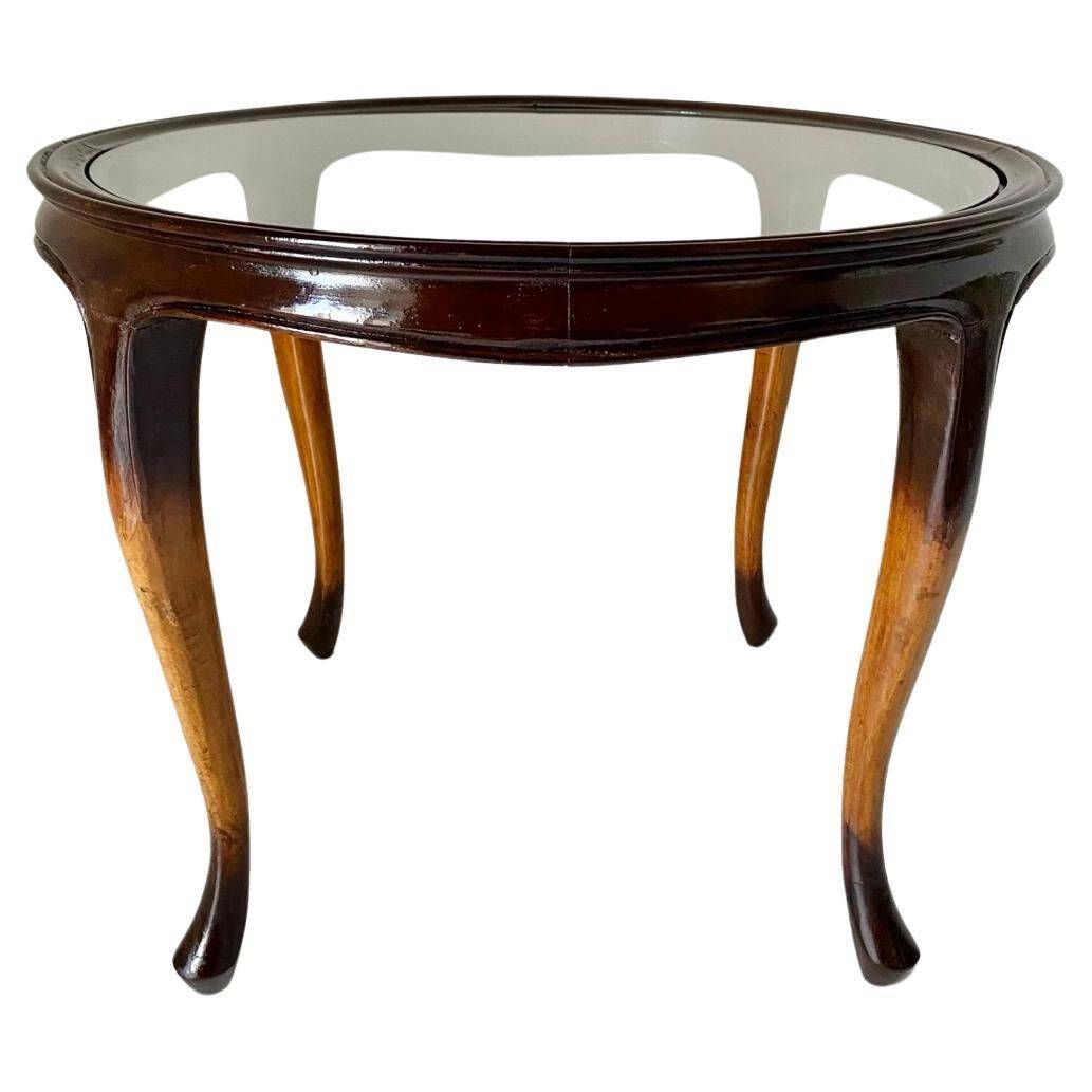 Art Deco Curved Wood Coffee table