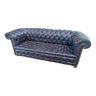 Chesterfield sofa black leather